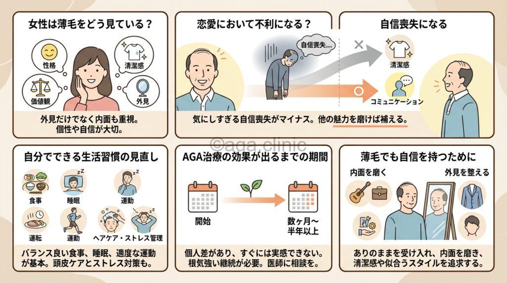 ハゲた男性を見て嫌そうな顔をした女性