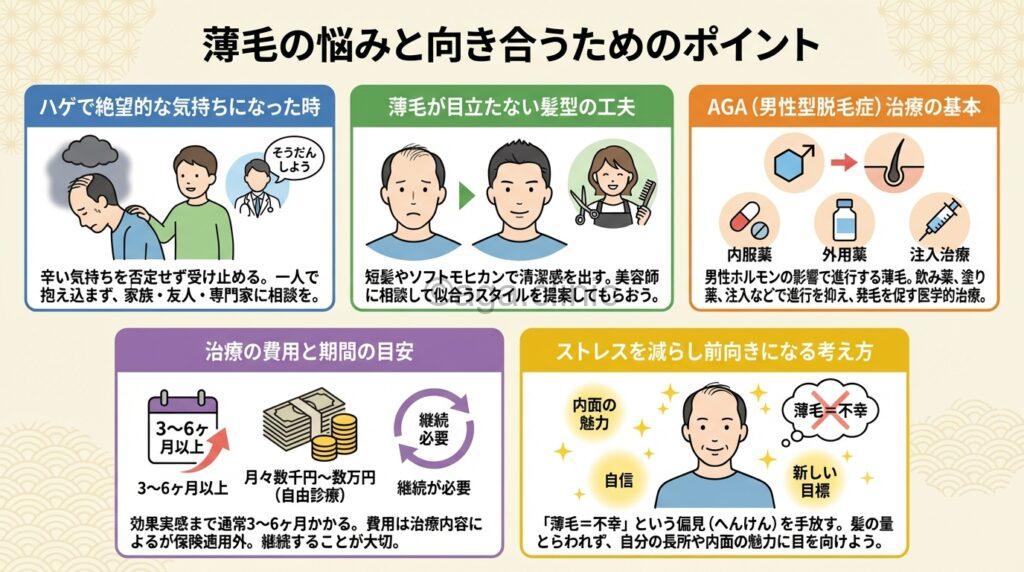 ハゲた男性が上を向いて泣いている