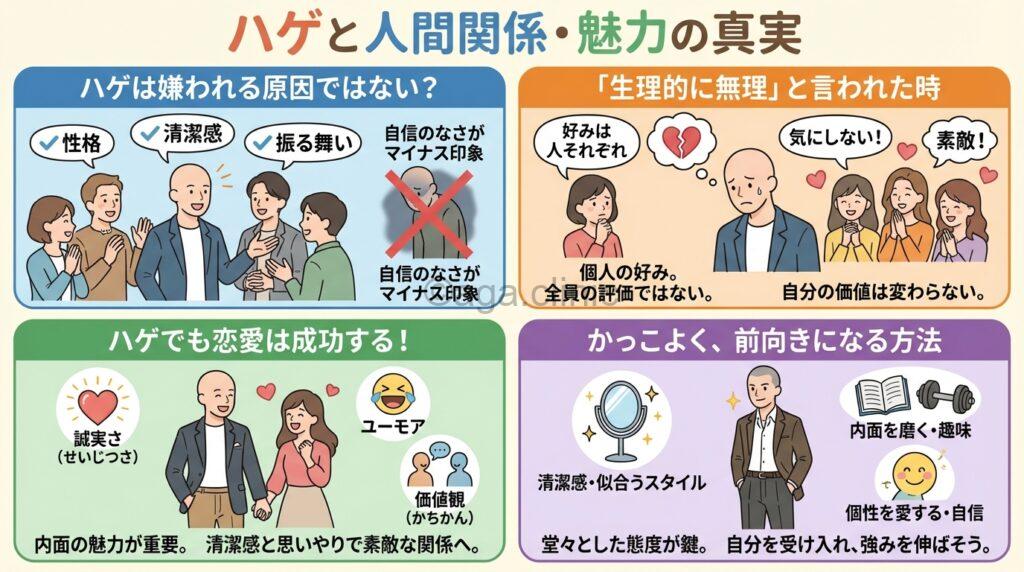 頭を抱えているハゲた男性