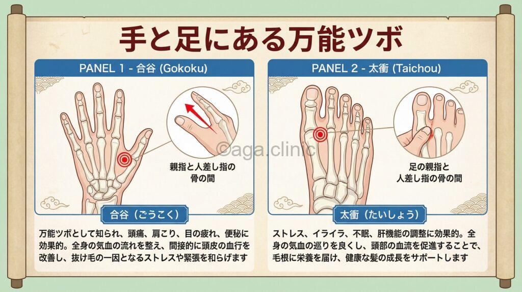 手・足にある万能ツボ