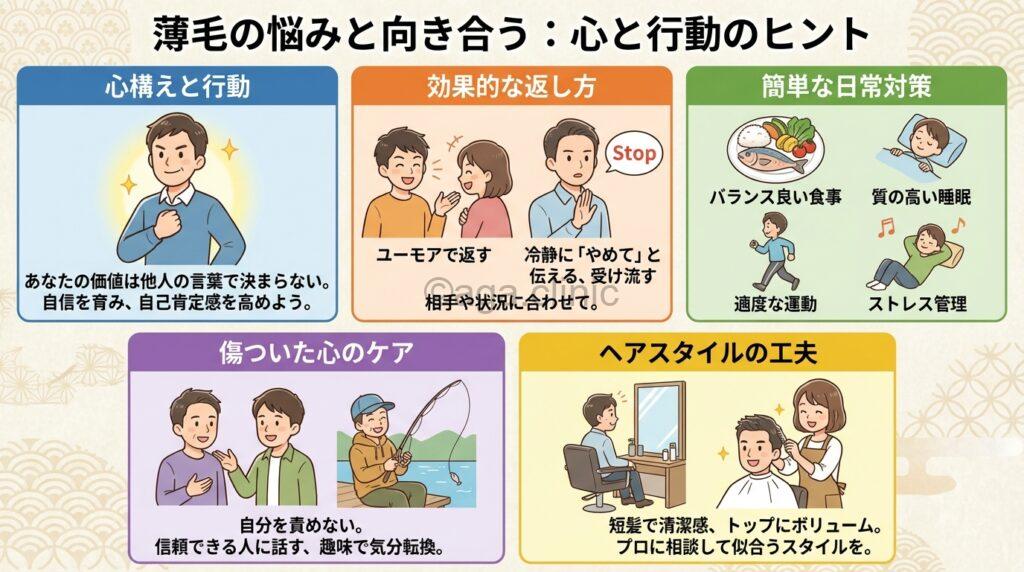 はげで馬鹿にされている様子