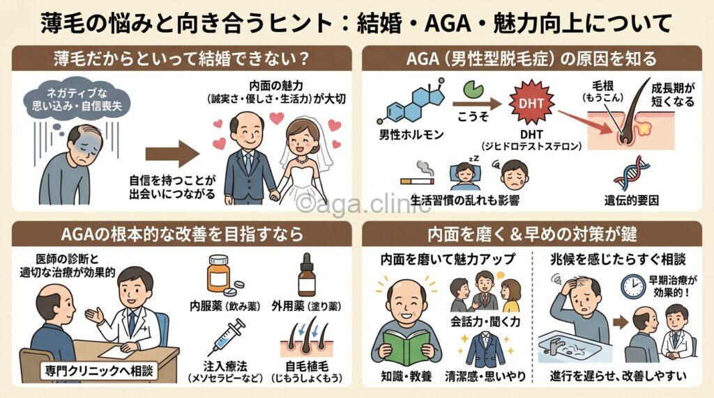 ハゲている男性がカップルを見ている様子