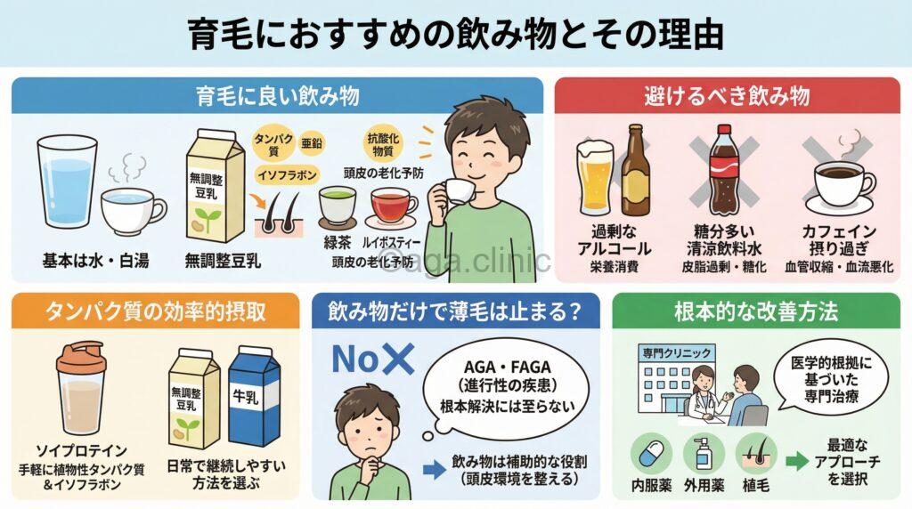6種類の飲み物