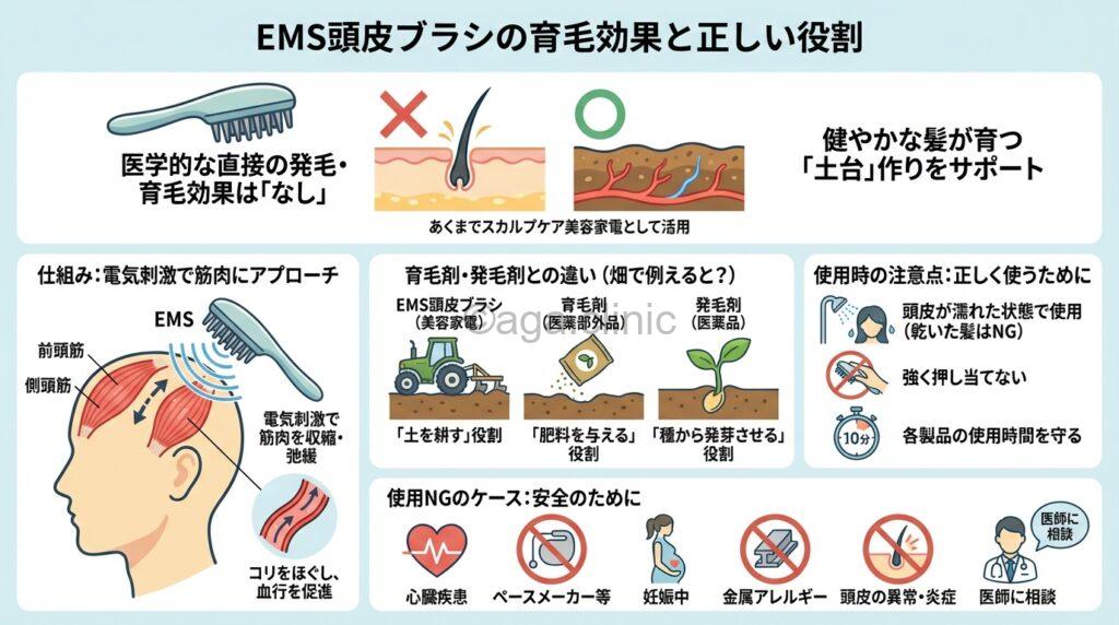 机の上に置いてあるEMSブラシ