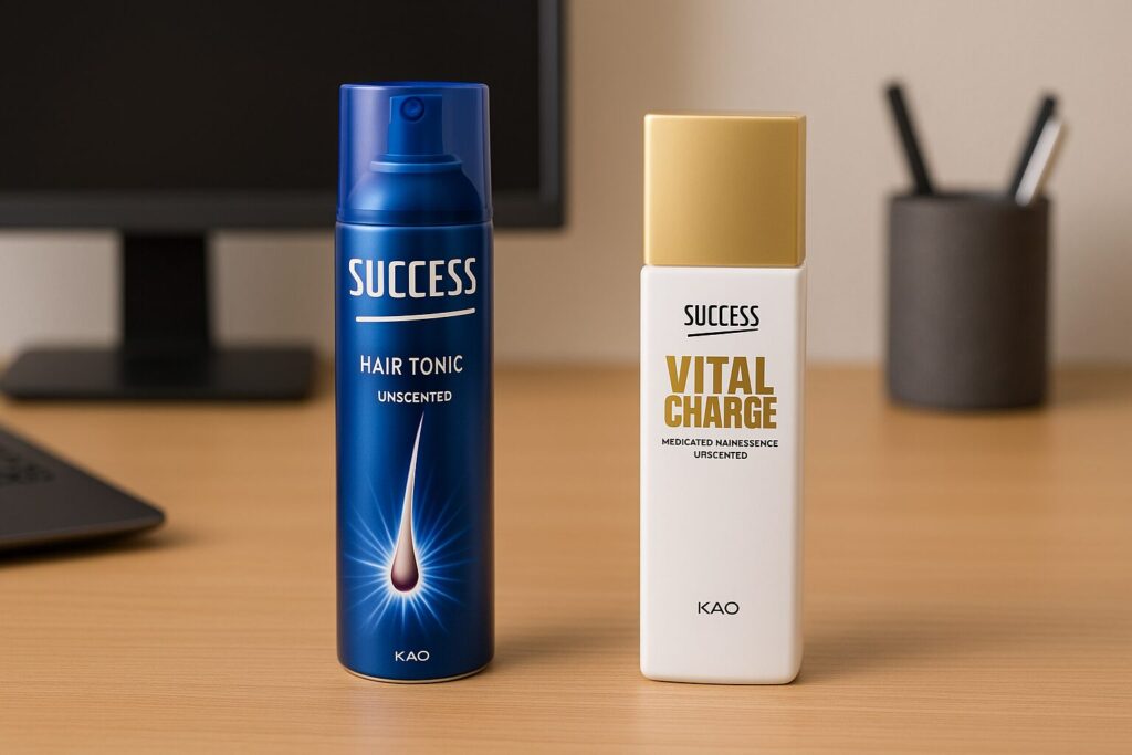 サクセスの薬用育毛トニックとバイタルチャージ薬用育毛剤