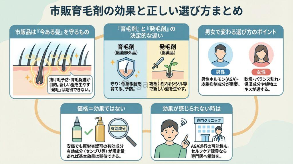 棚に並んでいる育毛剤