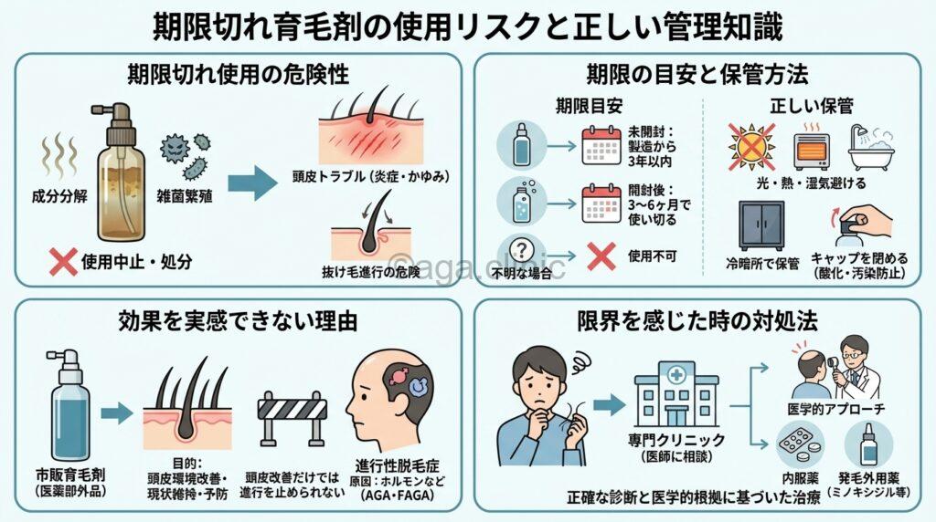 使用期限を指差している様子