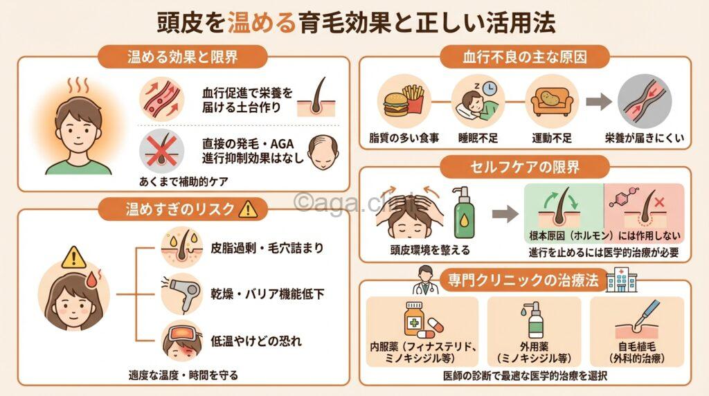 頭に温めた白いタオルで全て覆って巻いている様子