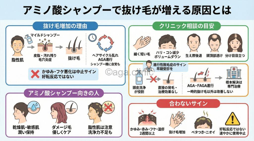 シャンプーを出している様子