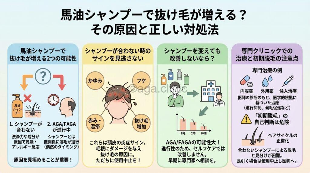 馬油のシャンプー