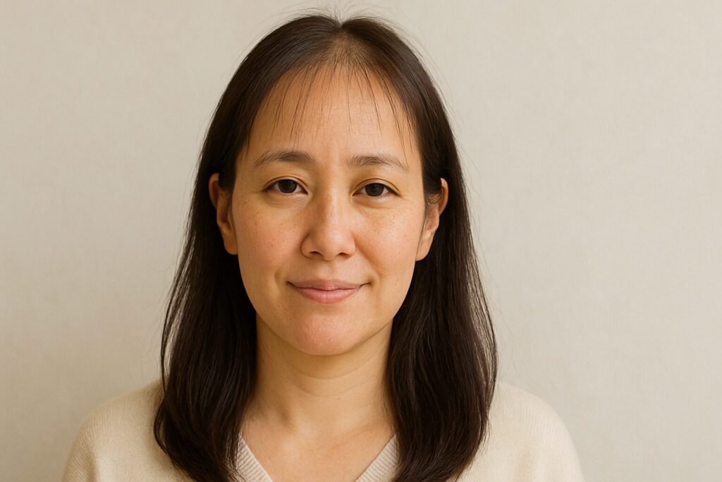 産後の抜け毛で前髪がスカスカの女性