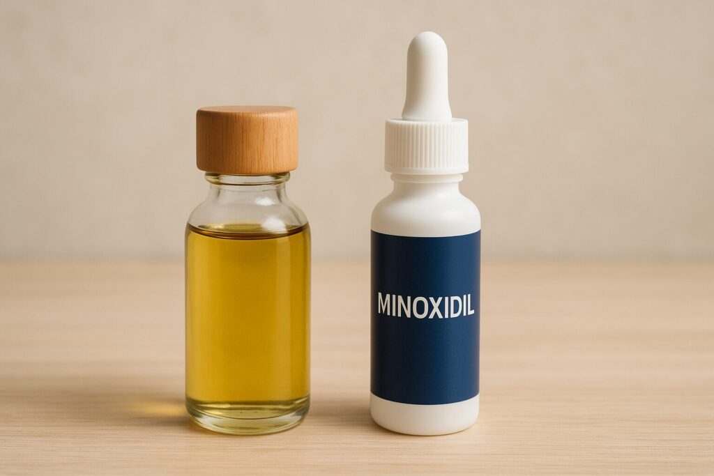 ローズマリーオイルとミノキシジル外用薬