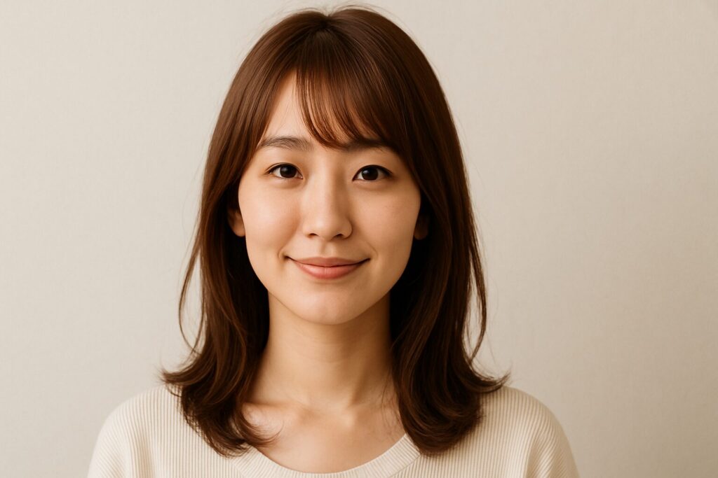 茶髪の女性