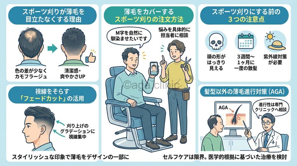 スポーツ刈り男性