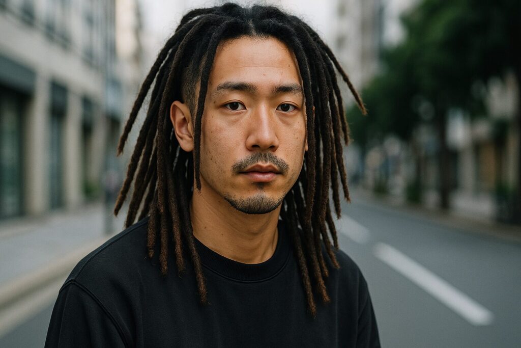 ドレッドヘアの男性