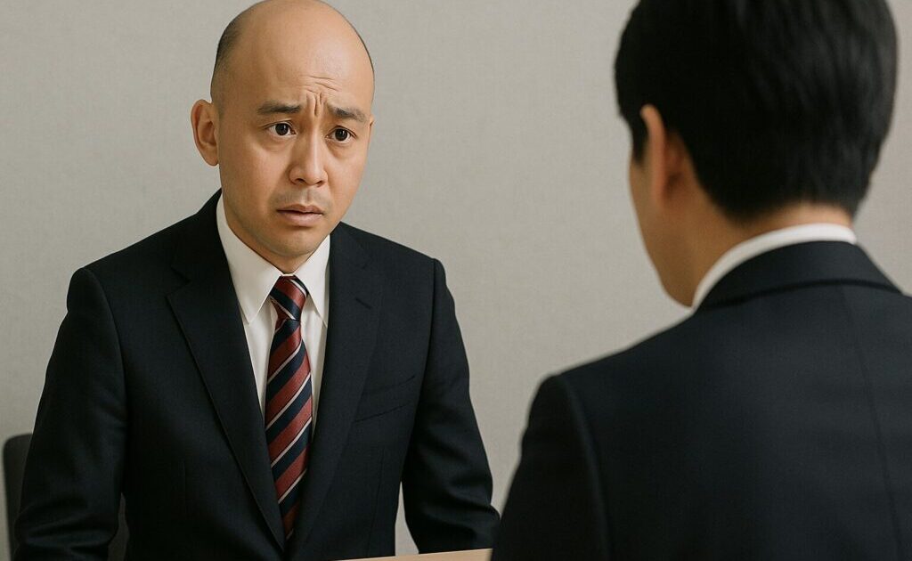ハゲている就活生