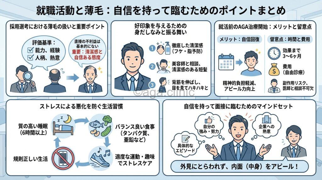 ハゲている就活生