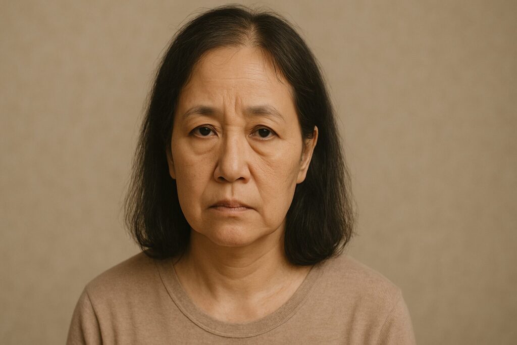 薄毛の女性